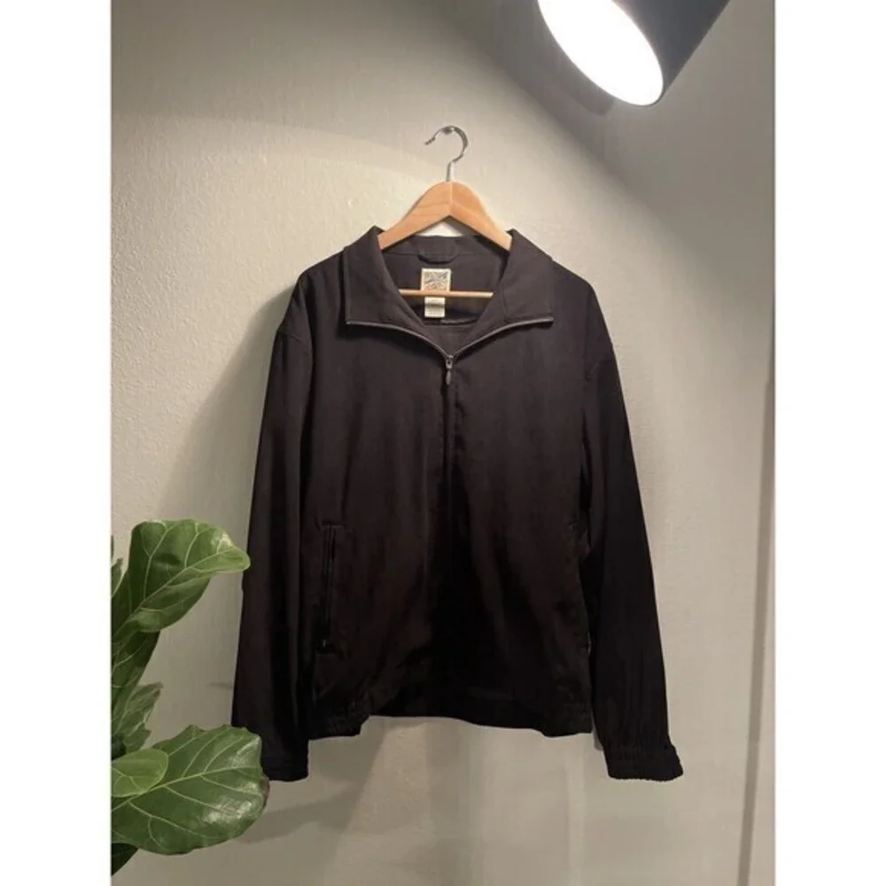 TRAVELSMITH‎ FULL ZIP JACKET - BLACK MEN'S SIZE LARGE